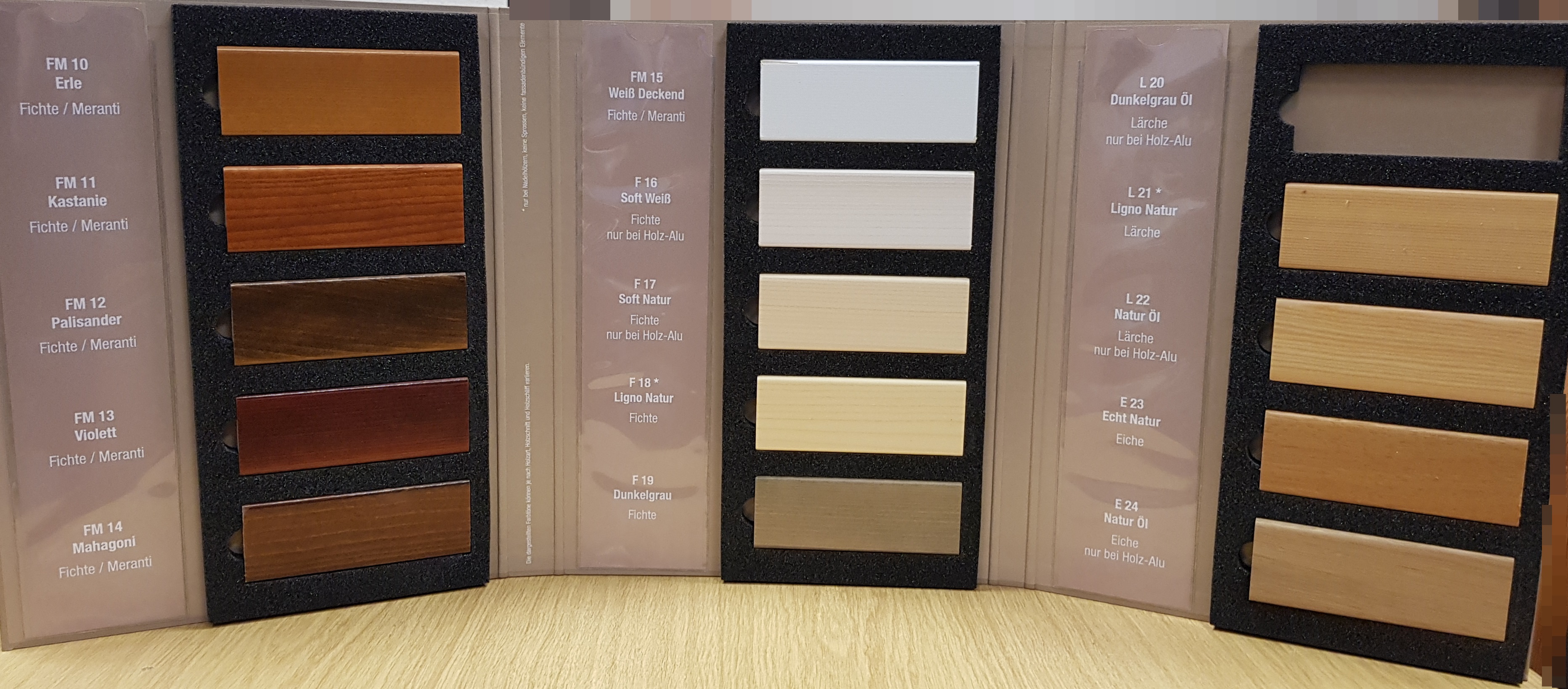 Meine Homepage Fenster und Farbfächer